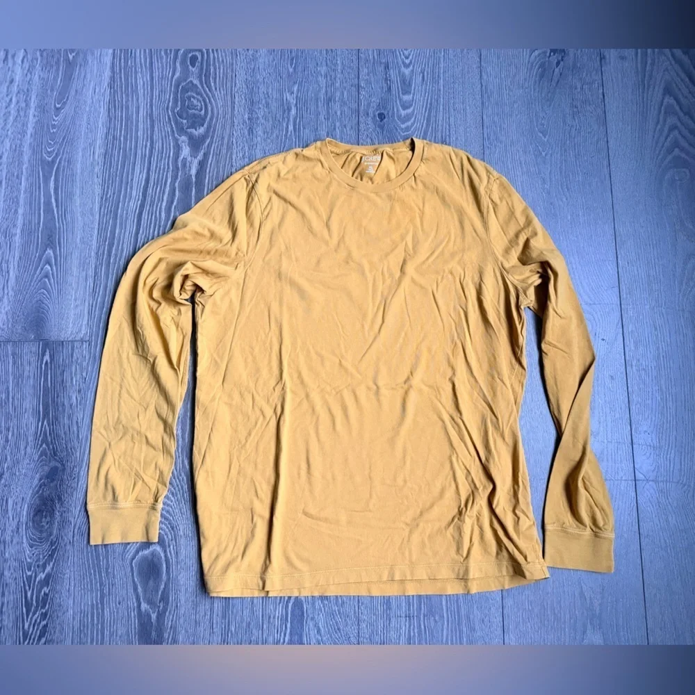 J. Crew Broken In Long Sleeve in Golden Yellow Size XL
